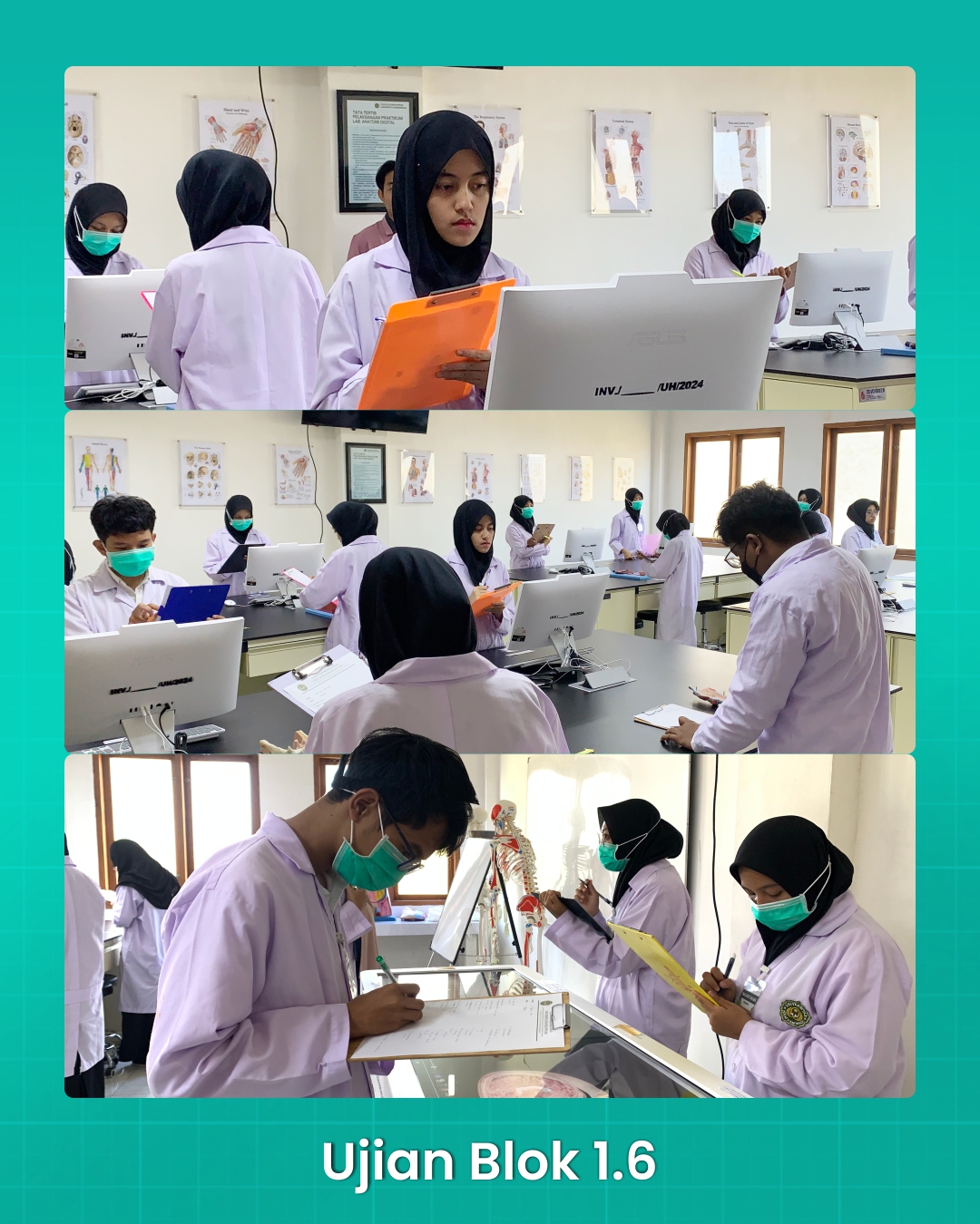 Fokus Mode ON! Mahasiswa FK Hamzanwadi Tuntaskan Ujian Blok 1.6 Sistem Sirkulasi dan Distribusi